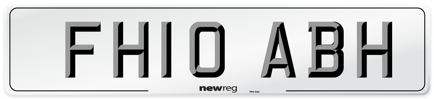 FH10 ABH Number Plate from New Reg